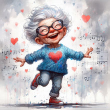 Load image into Gallery viewer, Diamond Painting - Full Round - Optimistic old lady (40*40CM)