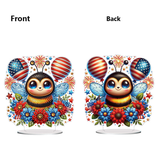 PET Double Sided Special Shaped Animal Diamond Painting Desktop Decor for Adults