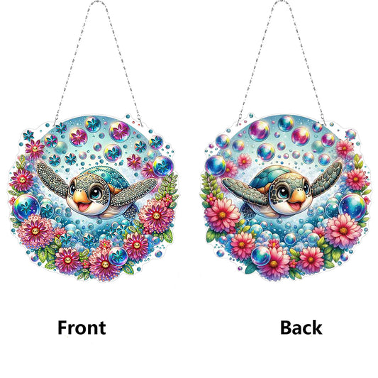 PET Double Sided Special Shaped Animal DIY Diamond Painting Hanging Home Decor