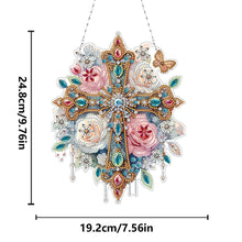 Load image into Gallery viewer, PET Double Sided Special Shaped Color Flower Hanging Diamond Art Kits Home Decor