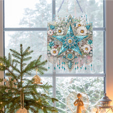 Load image into Gallery viewer, PET Double Sided Special Shaped Color Flower Hanging Diamond Art Kits Home Decor