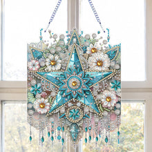 Load image into Gallery viewer, PET Double Sided Special Shaped Color Flower Hanging Diamond Art Kits Home Decor