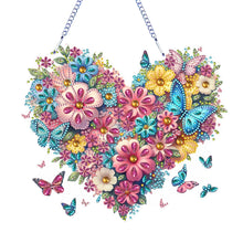Load image into Gallery viewer, PET Double Sided Special Shaped Color Flower Hanging Diamond Art Kits Home Decor