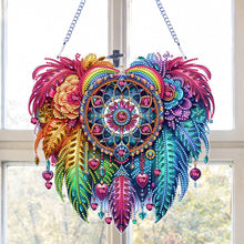 Load image into Gallery viewer, PET Double Sided Special Shaped Color Flower Hanging Diamond Art Kits Home Decor