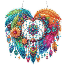 Load image into Gallery viewer, PET Double Sided Special Shaped Color Flower Hanging Diamond Art Kits Home Decor