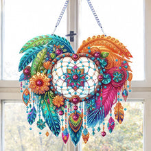 Load image into Gallery viewer, PET Double Sided Special Shaped Color Flower Hanging Diamond Art Kits Home Decor