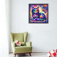 Load image into Gallery viewer, Diamond Painting - Full Round - Purple cat (40*40CM)