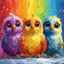 Load image into Gallery viewer, Diamond Painting - Full Round - Tricolor chicks (40*40CM)