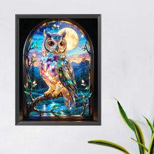 Load image into Gallery viewer, Diamond Painting - Full Round - Owl stained glass art (40*50CM)