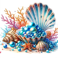 Load image into Gallery viewer, Diamond Painting - Partial Special Shaped - Shell pearl (30*30CM)