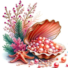 Load image into Gallery viewer, Diamond Painting - Partial Special Shaped - Shell pearl (30*30CM)