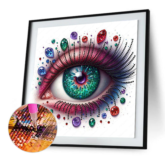 Diamond Painting - Partial Special Shaped - Eye of the soul (30*30CM)