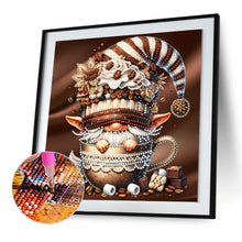 Load image into Gallery viewer, Diamond Painting - Partial Special Shaped - Coffee bean gnome (30*30CM)