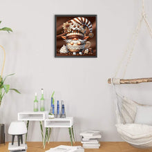 Load image into Gallery viewer, Diamond Painting - Partial Special Shaped - Coffee bean gnome (30*30CM)