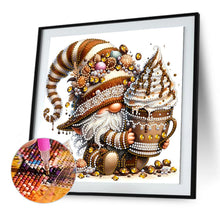 Load image into Gallery viewer, Diamond Painting - Partial Special Shaped - Coffee bean gnome (30*30CM)