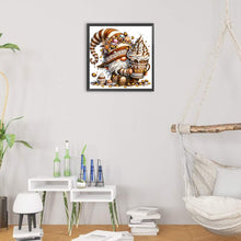 Load image into Gallery viewer, Diamond Painting - Partial Special Shaped - Coffee bean gnome (30*30CM)