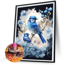 Load image into Gallery viewer, AB Diamond Painting - Full Square - Blue bird (40*60CM)