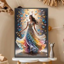 Load image into Gallery viewer, Diamond Painting - Full Square - Butterfly woman (20*30CM)
