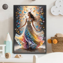 Load image into Gallery viewer, Diamond Painting - Full Square - Butterfly woman (20*30CM)