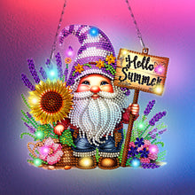 Load image into Gallery viewer, Goblin DIY Diamond Painting Art Pendant with Light Strip for Wall Window