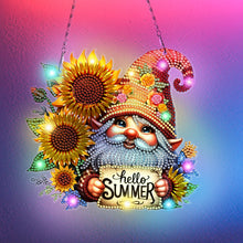 Load image into Gallery viewer, Goblin DIY Diamond Painting Art Pendant with Light Strip for Wall Window