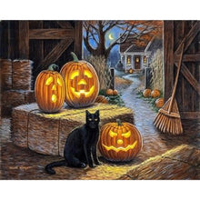 Load image into Gallery viewer, Diamond Painting - Full Square - Black cat (50*40CM)