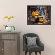 Load image into Gallery viewer, Diamond Painting - Full Square - Black cat (50*40CM)