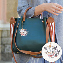 Load image into Gallery viewer, 8Pcs Double Sided Animal Alien Diamond Art Keyring for Home Birthday Party Decor