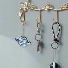 Load image into Gallery viewer, 8Pcs Double Sided Animal Alien Diamond Art Keyring for Home Birthday Party Decor