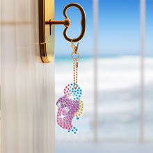Load image into Gallery viewer, 8Pcs Double Sided Animal Alien Diamond Art Keyring for Home Birthday Party Decor