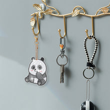 Load image into Gallery viewer, 8Pcs Double Sided Animal Alien Diamond Art Keyring for Home Birthday Party Decor