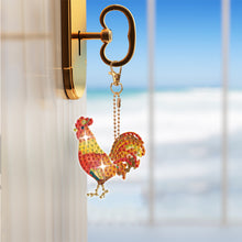 Load image into Gallery viewer, 8Pcs Double Sided Animal Alien Diamond Art Keyring for Home Birthday Party Decor