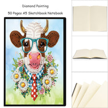 Load image into Gallery viewer, Animal Special Shaped Diamond Painting Journal Notebook 50 Pages for Adults Kids