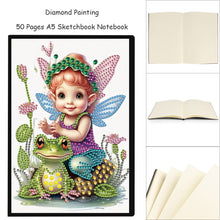 Load image into Gallery viewer, Elf Fairy Special Shaped 50 Pages Diamond Painting Diary Book A5 for Adults Kids