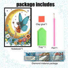 Load image into Gallery viewer, Elf Fairy Special Shaped 50 Pages Diamond Painting Diary Book A5 for Adults Kids