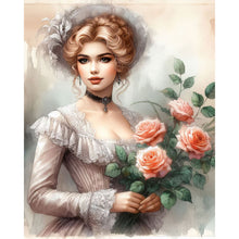 Load image into Gallery viewer, AB Diamond Painting - Full Round - Flowers and classical beauties (40*50CM)