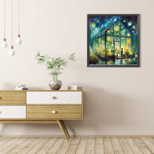 Load image into Gallery viewer, AB Diamond Painting - Full Round - Flower room at night (40*40CM)