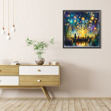 Load image into Gallery viewer, AB Diamond Painting - Full Round - Flower room at night (40*40CM)