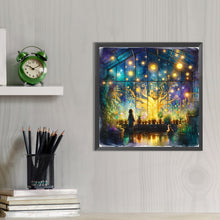 Load image into Gallery viewer, AB Diamond Painting - Full Round - Flower room at night (40*40CM)