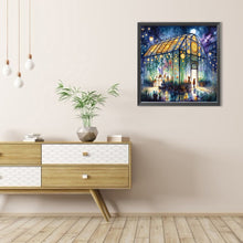 Load image into Gallery viewer, AB Diamond Painting - Full Round - Flower room at night (40*40CM)