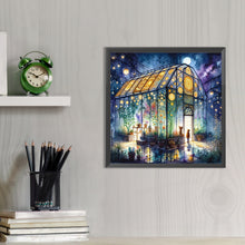 Load image into Gallery viewer, AB Diamond Painting - Full Round - Flower room at night (40*40CM)