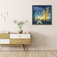 Load image into Gallery viewer, AB Diamond Painting - Full Round - Flower room at night (40*40CM)