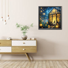 Load image into Gallery viewer, AB Diamond Painting - Full Round - Flower room at night (40*40CM)