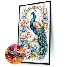 Load image into Gallery viewer, Diamond Painting - Full Round - Peacock (40*70CM)