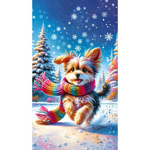 Load image into Gallery viewer, Diamond Painting - Full Round - Yorkshire terrier (40*70CM)