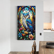 Load image into Gallery viewer, Diamond Painting - Full Round - Glass art owl (40*70CM)