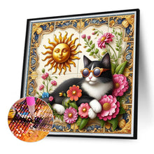 Load image into Gallery viewer, Diamond Painting - Full Round - Black and white cat (40*40CM)