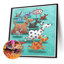 Load image into Gallery viewer, Diamond Painting - Full Round - Dogs (40*40CM)