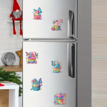 Load image into Gallery viewer, 6Pcs Acrylic Special Shape Cake And Butterfly Diamond Painting Fridge Magnet