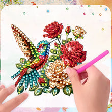 Load image into Gallery viewer, 6Pcs Acrylic Special Shape Bird And Flower Diamond Painting Fridge Magnet